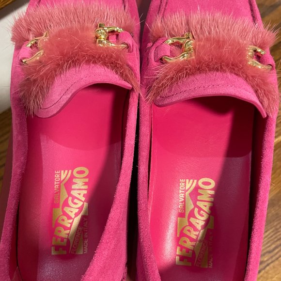 【Ferragamo】 Foxy Fur Loafer Opera Pink - Picture 4 of 6